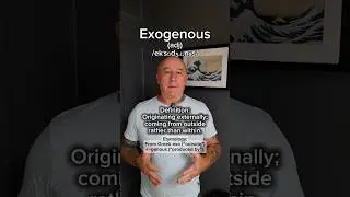 How to pronounce Exogenous! English Pronunciation, Meaning, Synonyms, Etymology, and Examples!