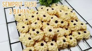 KUE SEMPRIT SUSU SUPER RENYAH HANYA 3 BAHAN SAJA UNTUK MENGISI TOPLES LEBARAN