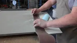 WOODMAN: Sanding curved surface.