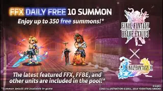 FFBE | Summon FINAL FANTASY X NV Unit, Fabled Guardian Jecht!