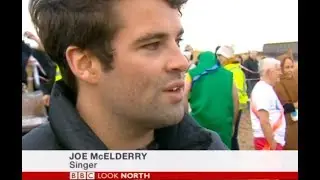 Joe McElderry and Jade Thirwall -  South Shields Boxing Day Dip - Look North Interview