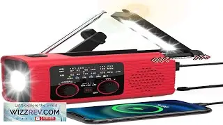 NITIGO Emergency Weather Radio 4000mAh NOAA Weather Alert Radio Solar Charging Hand