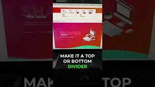 Make free SVG website dividers #webdesign #websitetips #shorts
