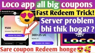 Loco rewards Redeem trick🤑how to Redeem 500rs amazon gift card from loco | Aasif Sheikh28