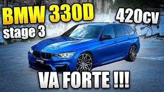 BMW 330d ELABORATO STAGE 3 da 420 CAVALLI !!! FUMA E SPINGE !!