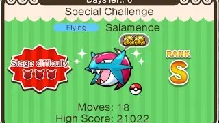 Pokemon Shuffle: Salamence Special S Rank+Capture!!!
