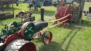 1/3 scale case live steam traction engine model on the fan