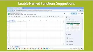 How to Enable Named Functions Suggestions on Google Spreadsheets [Tutorial] 2026