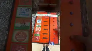 Electronic voting machine evm working model #school #schoolscienceproject