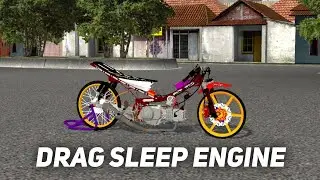 MOTOR DRAG SLEEP ENGINE !! TARIKAN MESIN MENGGILA - MOD BUSSID DRAG