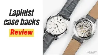 Lapinist display casebacks for vintage Grand Seiko review with Jason (also case back for King Seiko)