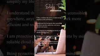 𝗥𝗲𝗽𝗲𝗮𝘁 𝗔𝗳𝘁𝗲𝗿 𝗠𝗲:  Today, I embrace the power of cloud storage to simplify my life and business.   I