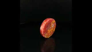 Indonesian Red Moss Agate Round Cabochon #jamgemsuk