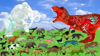 41 ncredible Animals Race vs Dinosaurs vs Prehistoric Mammals Speed Race Run: Who Will Win?ARBS