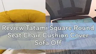 Review Tatami Square Round Seat Chair Cushion Cover Sofa Office Chair Non-slip Mat Pad/Rainbow Cult