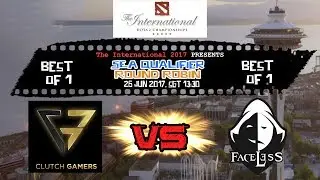 Clutch Gamers vs Team Faceless The International 2017 Southeast Asia Qualifier