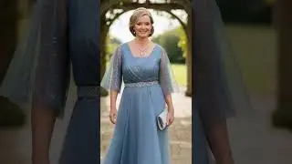 Dusty Blue Organza Mother of the Bride Dresses for Every Wedding