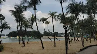 Siloso Beach Sentosa Island Singapore Walk tour 4k🇸🇬🇸🇬🇸🇬