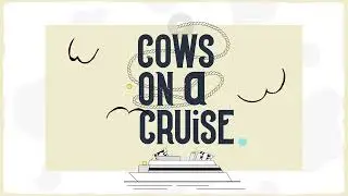 Cows on a Cruise Cartoon