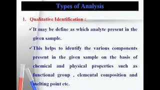 Basic Concept and Scope of Pharmaceutical Analysis