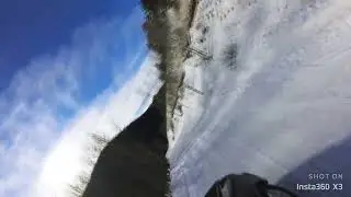 Driving through the winter storm in Colorado 