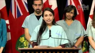 Queen's Park Press Conference - Dr. Kulvinder Gill on Palliative Care [Care Not Cuts]