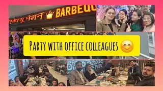  Office Colleagues ke Saath Lunch Party 🍽️ | Barbeque Nation Vlog | Office Fun