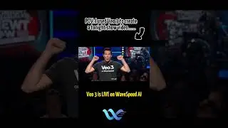 I used Veo 3 to create a tonight show video....it look so REAL!! live on #wavespeedai now!! #fyp