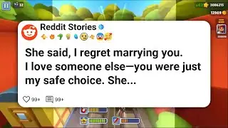 She said, I regret marrying you. I love someone else&mdash;you were just my safe choice. She #reddit 