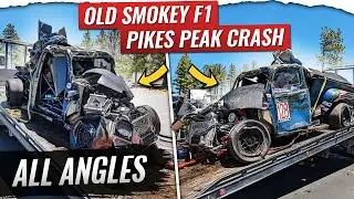 ALL CRASH ANGLES Old Smokey F1 Pikes Peak 2023