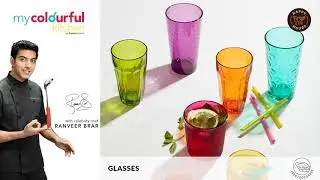 Glassware from Home Centre 'My Colourful Kitchen'.