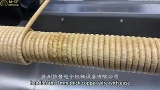 7mm thick copper wire coil formed directly by winding without knocking or compressing!