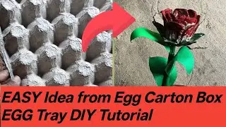 EASY Idea from Egg Carton Box / EGG Tray Diy Tutorial @Pujazoot 