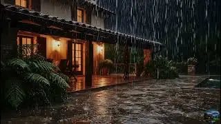 Soft Rain at Night on a Hillside 🌧️ Peaceful Rural Ambience for Sleep & Relaxation
