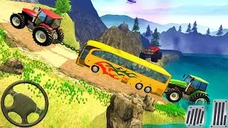 Tractor Chained Pull Simulator Drive - Real Cargo Tractor Duty 3D - Android Gameplay