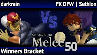 MNM 50 Melee - darkrain (C Falcon) vs FX DFW | Sethlon (Roy) - Winners Bracket
