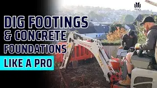 How to dig footings for an extension | Building concrete foundations |