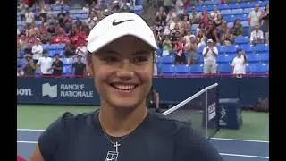 Emma Raducanu interview after 2nd round win at 2025 Canadian Open