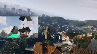GTA CHOAS three different views one accident.