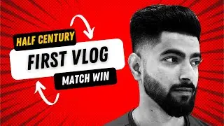 Debut Vlog + Half Century Highlight | Cricket With Vivek!