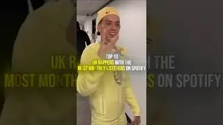 Top 10 UK Rappers With the MOST MONTHLY LISTENERS on Spotify 🎶🎧 #shorts #uk #rapper #rapmusic #song