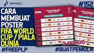 CARA MEMBUAT POSTER KEREN JADWAL FIFA WORLD CUP / PIALA DUNIA DI ANDROID || FREE PLP #fifaworldcup