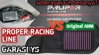 FILTER RACING box standart tanpa ubahan.tenaga naik spontan.PROPER HYBRID AIR FILTER#FERROX#koso