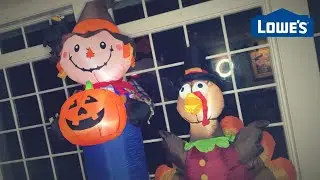 2021s: Gemmy Airblown Inflatable Scarecrow & Pilgrim Turkey Review [4K]