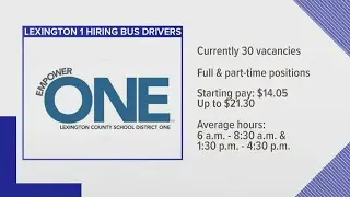 Lexington One looking to hire bus drivers