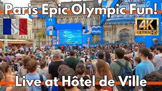 Paris 2024 Olympics Live At Hotel de Ville sporting and festive spot