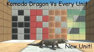 New Update! Komodo Dragon Vs Every Unit ARBS |Animal Revolt Battle Simulator
