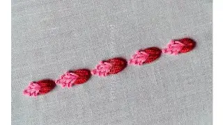 Very unique borderline embroidery design || Amazing hand embroidery work 