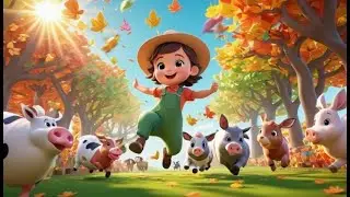 Farm Animal Frolic | Fun Farm Animal Song for Kids | Musical Adventure with Farm Animals