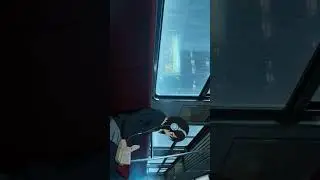 Rainy Anime Train Ride | Peaceful ASMR in 4K | Makoto Shinkai Style